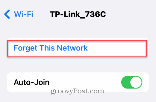 Change the Wi-Fi Password on iPhone