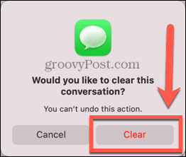 mac clear conversation