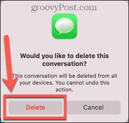 mac confirm delete conversation