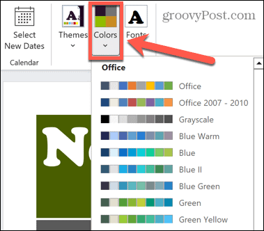 excel color themes