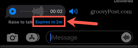 iphone messages expires