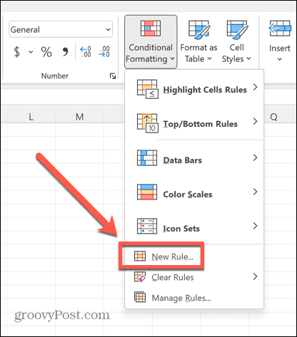 excel new rule