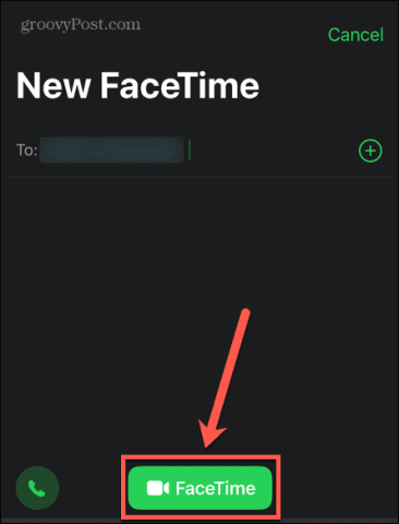 facetime button iphone