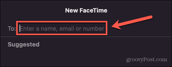 facetime mac enter contact