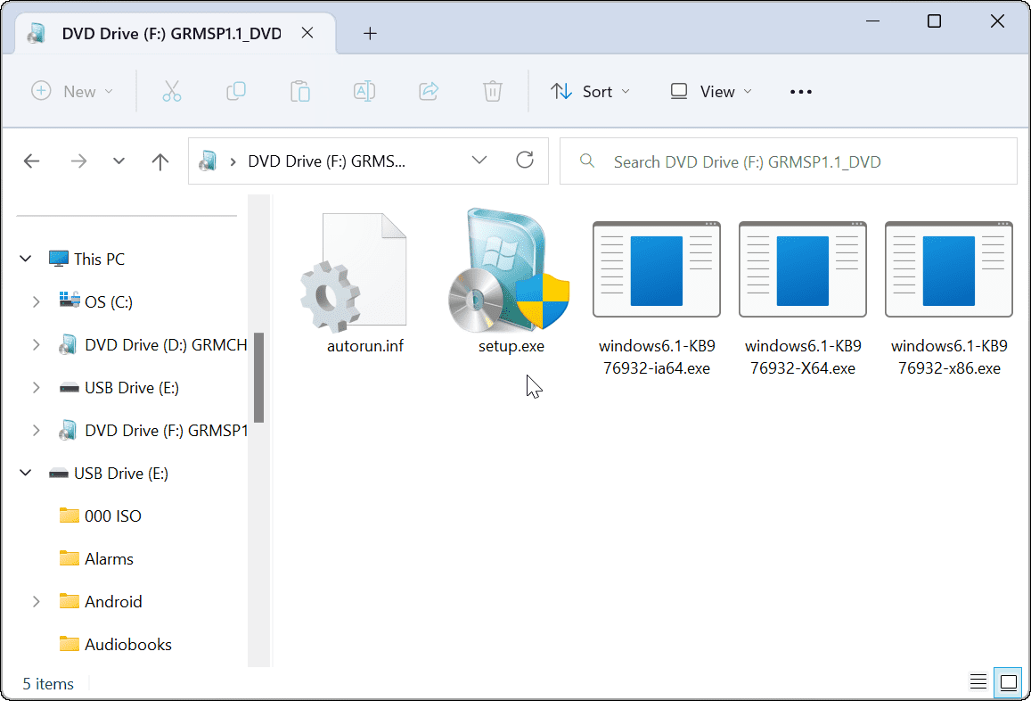 Mount an ISO Image on Windows 11