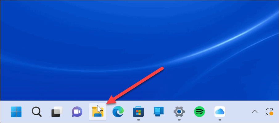 File Explorer Open to OneDrive 