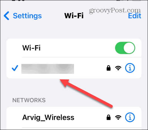 View Saved Wi-Fi Network Passwords on iPhone