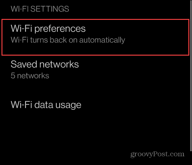 Turn Android Wi-Fi On Automatically