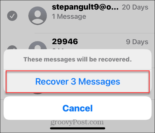 recover texts