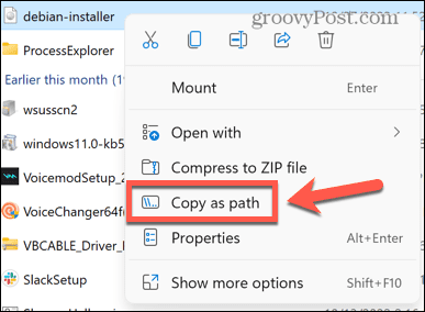windows copy as path