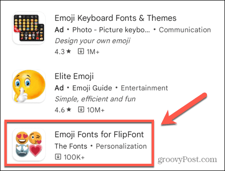 emoji fonts for flipfont app