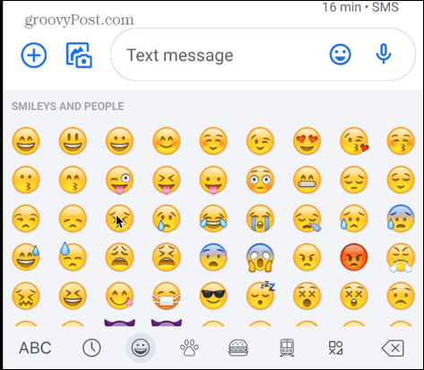 green apple keyboard emojis