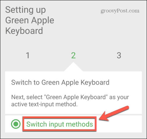 green apple keyboard switch input methods