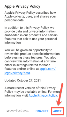 move to ios agree to privacy