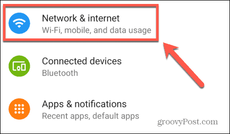 android network and internet settings