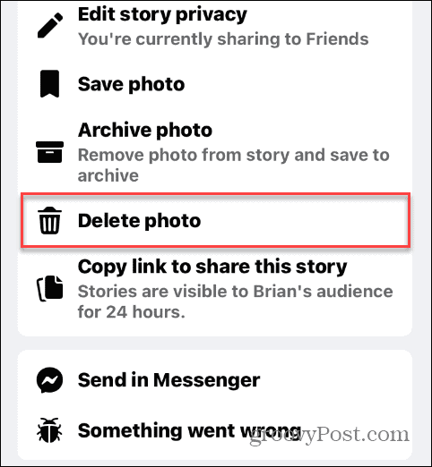 Remove Stories from Facebook