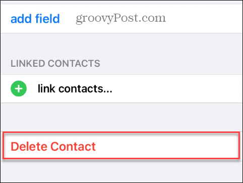 Delete All Contacts on iPhone