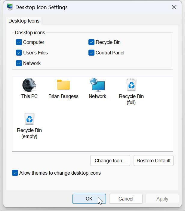 Customize Windows 11 System Icons