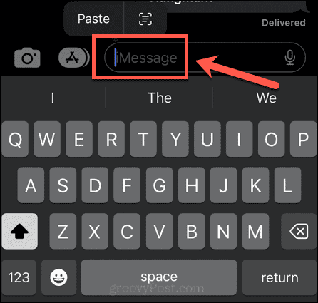 iphone select paste location