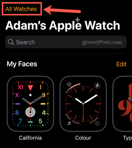 watch app all watches