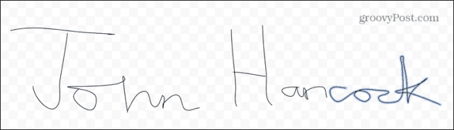 google docs drawn signature