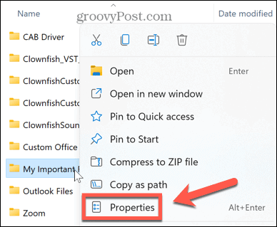 windows 11 folder properties