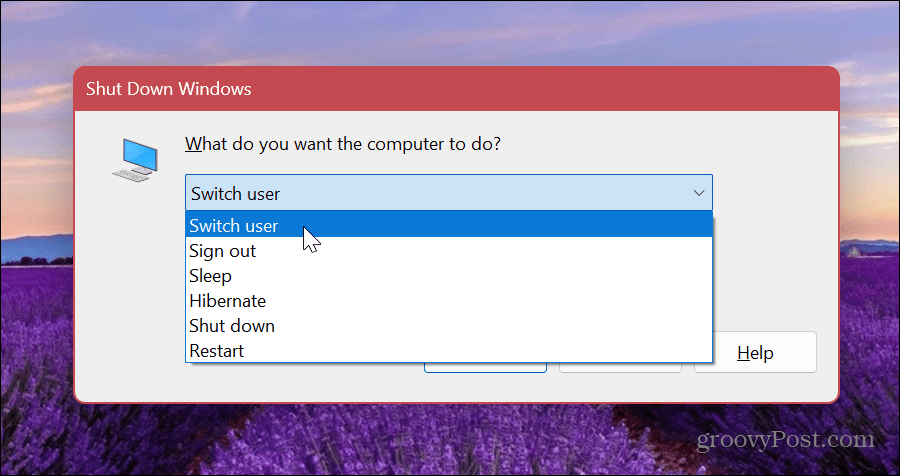 Switch User Accounts on Windows
