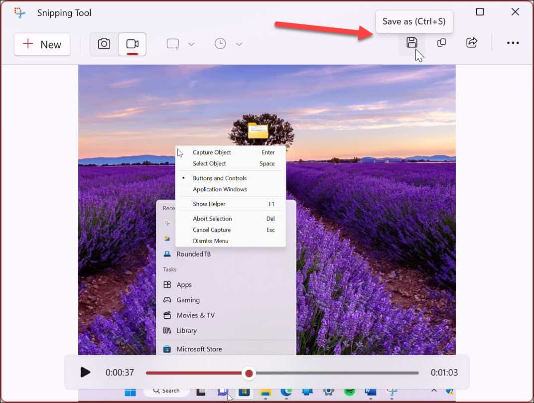 Screen Record with Snipping Tool 