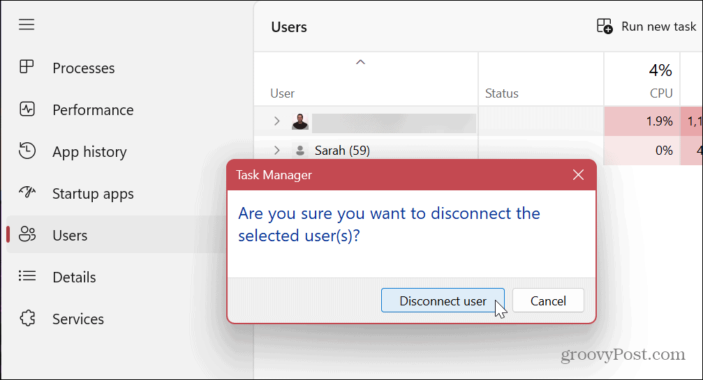 قم بالتبديل بين حسابات المستخدمين على Windows