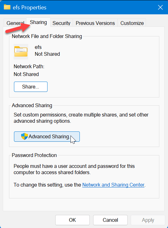 Network Sharing Not Working 
