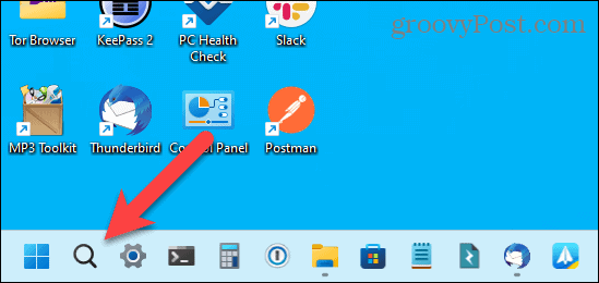 Search icon only on the Taskbar in Windows 11