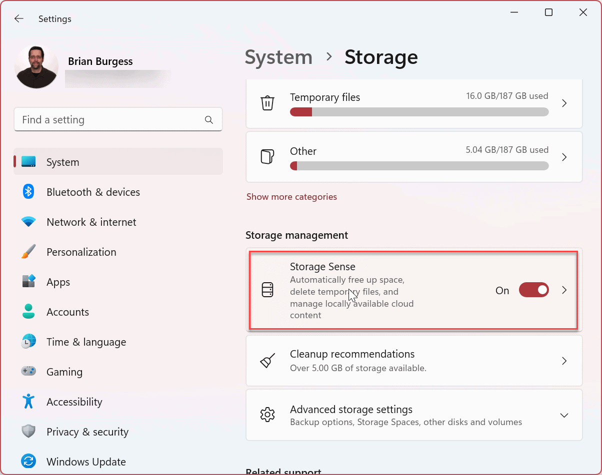 Not Enough Disk Space for Windows Update