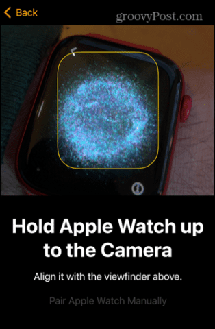apple watch pairing pattern