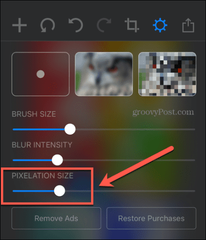 censor app pixelation size