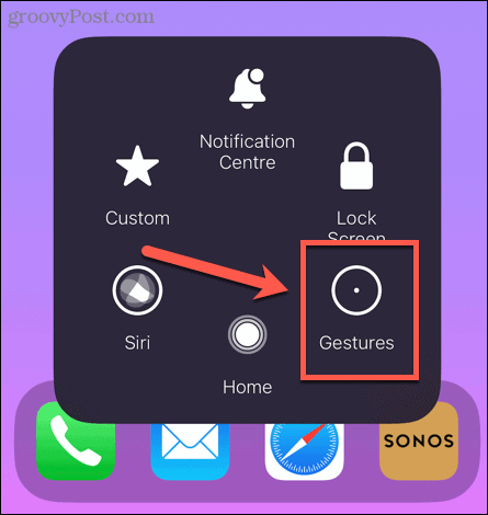 assistive touch gestures