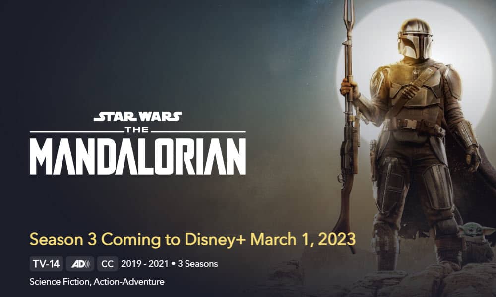 The Mandalorian Season 3 Disney+ Release Date & Time