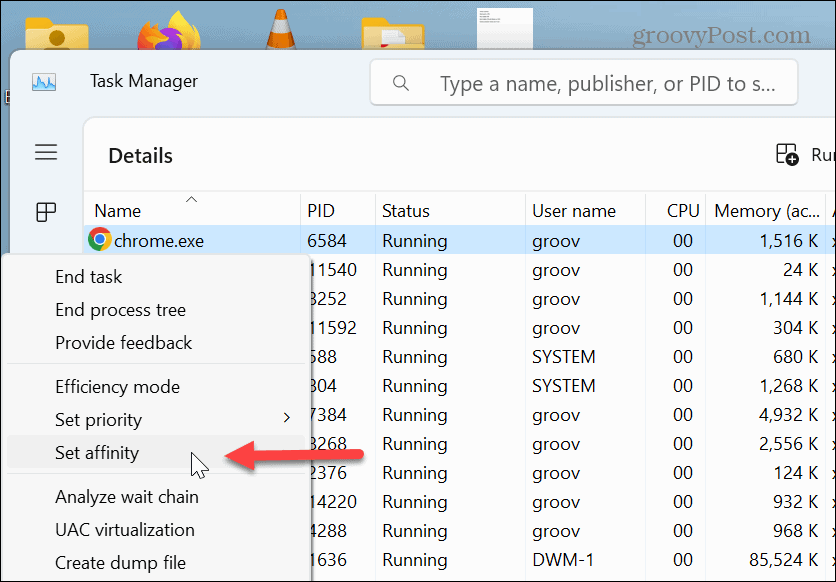 App CPU Usage on Windows 11