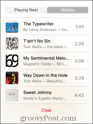 apple music history list mac