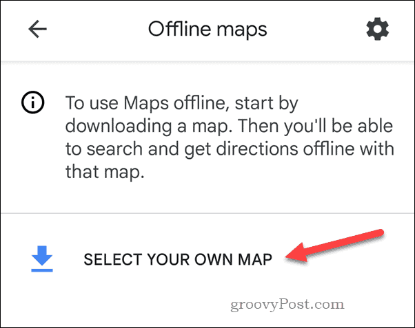 Creating an offline Google Maps map