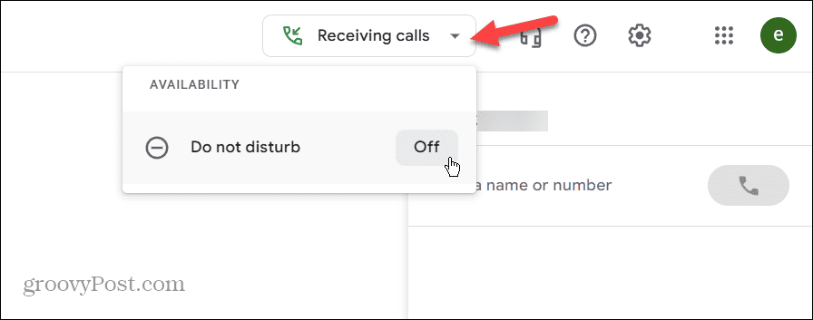 receiving calls enable do not disturb