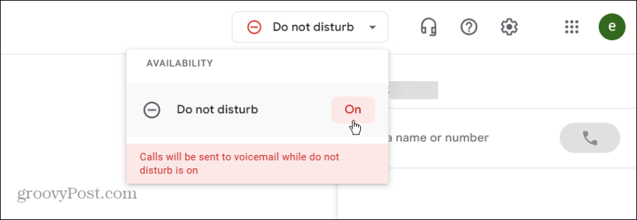 do not disturb enabled 