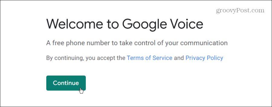 welcome to Google Voice