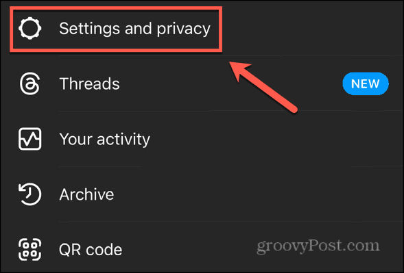 instagram settings and privacy
