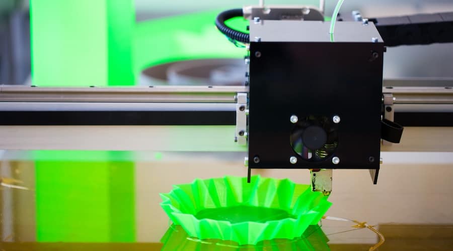3D printer hot end close-up