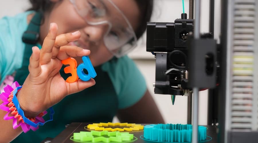 3D printing in various colors