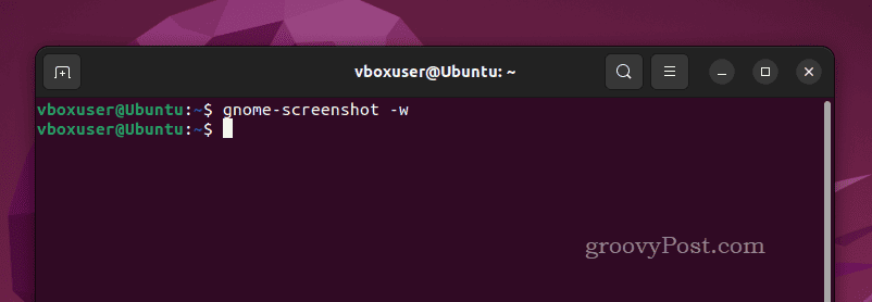 GNOME Screenshot from terminal