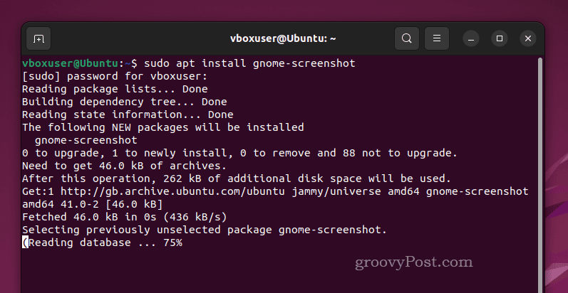 Install GNOME screenshot on Ubuntu