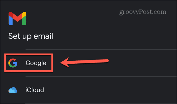 gmail add google account