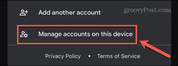 gmail manage accounts