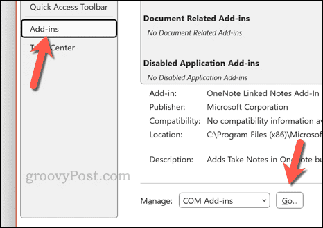 Managing PowerPoint add-ins